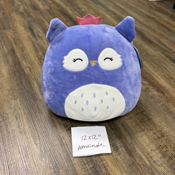 Squishmallows Other - Squishmallows Fania Owl Plush Toy Purple Pink Crown 12 Inch NWT Target Exclusive